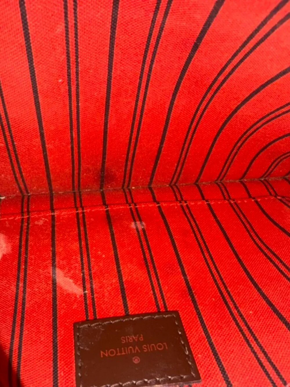 Louis Vuitton Damier Ebene Neverfull Wrislet Pouchette